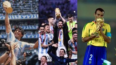 Argentina y Brasil ganadores de la Copa Mundial. | Foto: Mex Sport