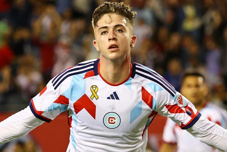 Brian Gutiérrez con la camiseta de Chicago Fire. (Foto: MLS)