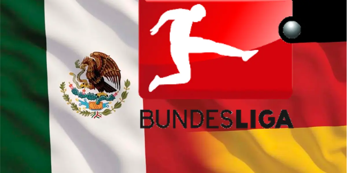 Bandera de México y de Alemania, a la derecha, escudo Bundes Liga / Revista Energy