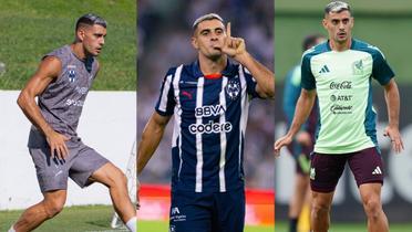 Berterame entrenando, con Rayados y el Tri. | Foto: X oficial de Rayados y la Selección Nacional