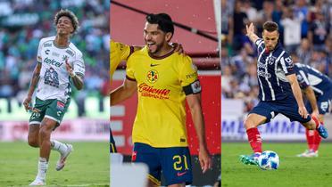 Cádiez, Martín y Canales, los goleadores del Apertura 2024. | Foto: Mex Sport