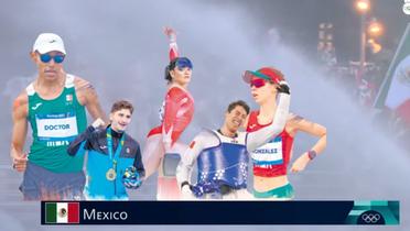Captura de pantalla del paso de la selección de México en los Juegos Olímpicos (Fuente: Marca Claro y Esto) 