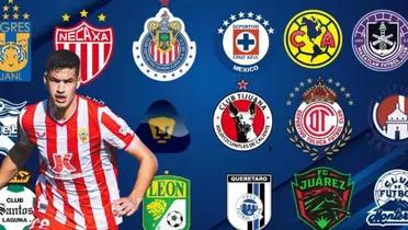 César Montes junto a equipos de la Liga MX