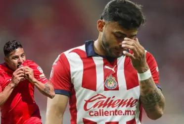 Chivas y la patética estadística de Alexis Vega con la que se fue a Toluca