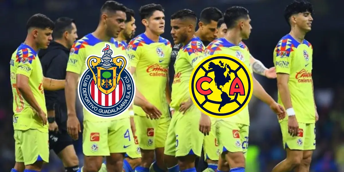 Club América durante su derrota en el Estadio Azteca / Foto: IMAGO7