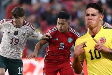 Colombia derrotó a México, así lo vivió el 10 de los cafeteros James Rodríguez