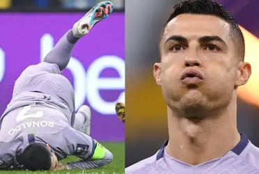 Cristiano Ronaldo anotó el gol del empate (2-2) entre Al Nassr vs. Al Fateh, pero no bastó; su rostro lo dice todo 