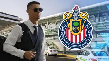 Cristiano Ronaldo en el aeropuerto (Fuente: Aviación 21)