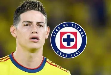 Cruz Azul preguntó por James Rodríguez y el colombiano ya definió su futuro