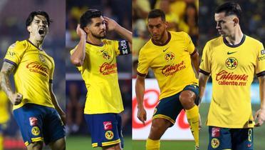 Dávila, Martín, Cáceres y Fidalgo. | Fotos: Mex Sport y X oficial de Fidalgo