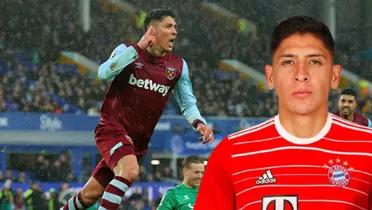 Edson Álvarez en Bayern y jugadores del West Ham Foto: Excélsior 