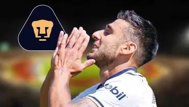 Eduardo Salvio en partido con Pumas / Imagen: Excélsior 