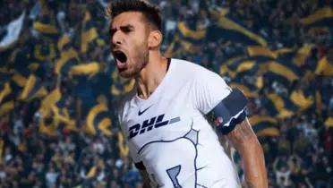 Eduardo Salvio festejando un gol / Imagen: ESPN