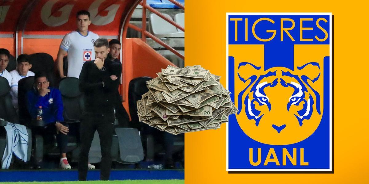 El Cruz Azul podría pagar millones a Tigres por jugador que Anselmi quiere en el equipo / Foto: Especial