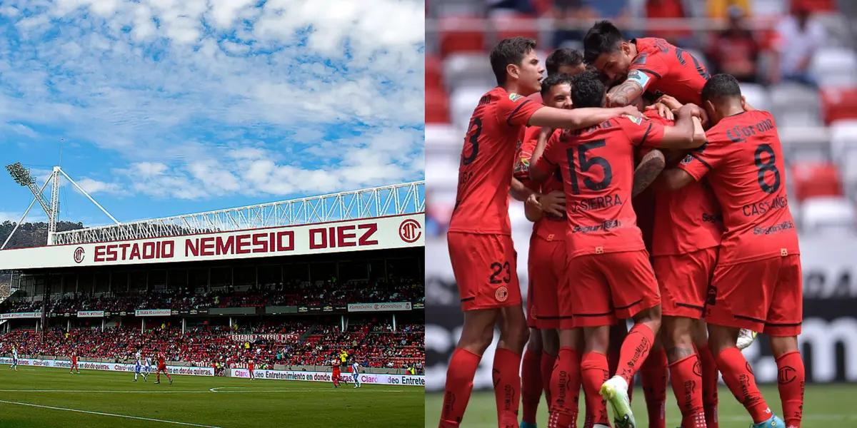 El estadio de Toluca.