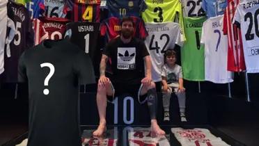 El peculiar jersey que custodia el 10 argentino en su colección.