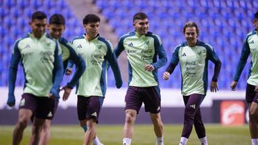 Entrenamiento previo al partido. | Foto: X oficial de la Selección Mexicana