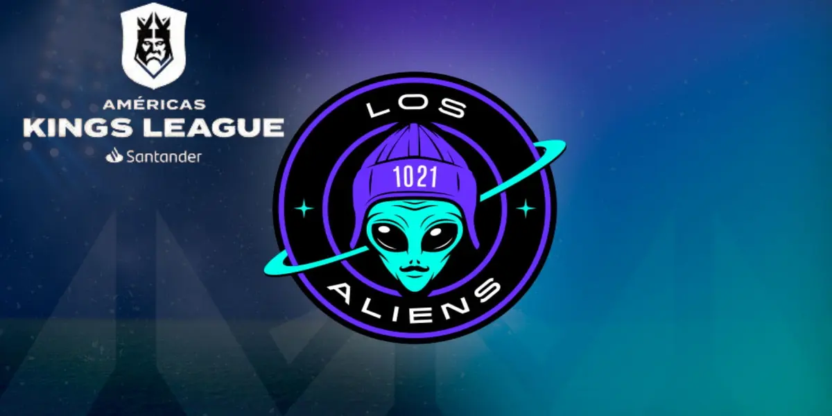 Escudo de los Aliens FC y de la Kings League Américas