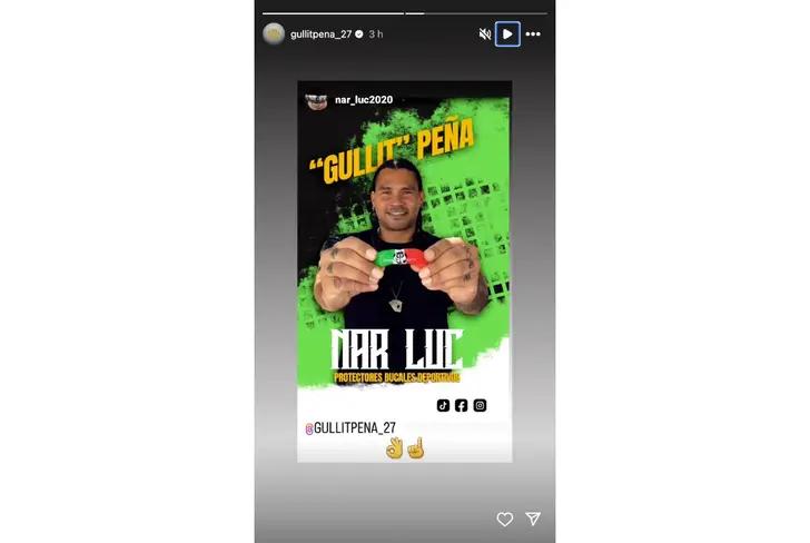 Gullit Peña promociona protectores bucales con su marca