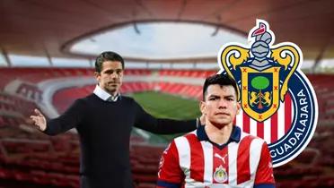 Fernando Gago, el estratega de Chivas, dirigiendo un partido de Liga MX