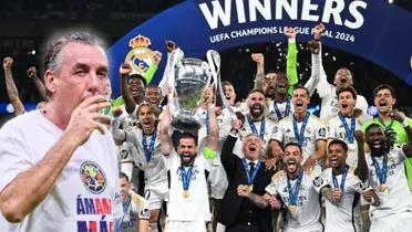 Festejo del Real Madrid tras la UEFA Champions League