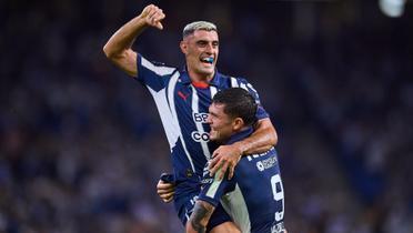 Germán Berterame en un partido de Rayados de Monterrey (Foto: Mexsport)