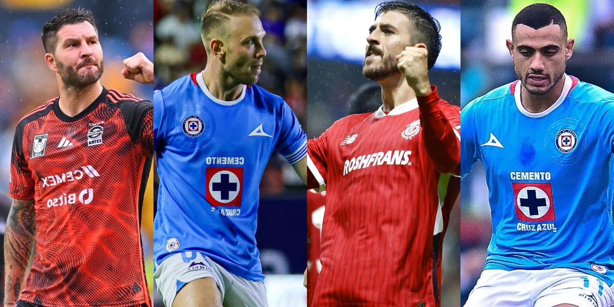 Gignac, Rotondi, Dias y Giakoumakis, primeros lugares de la tabla de goleo. | Foto: Mex Sport