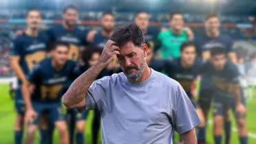 Gustavo Lema dirigiendo a Pumas / Imagen: Pumas MX