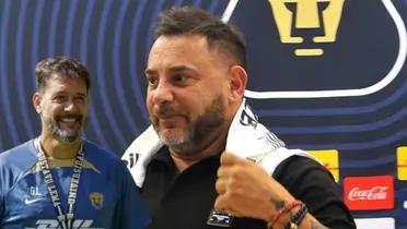 Gustavo Lema junto a Antonio Mohamed / FOTO UnoTV