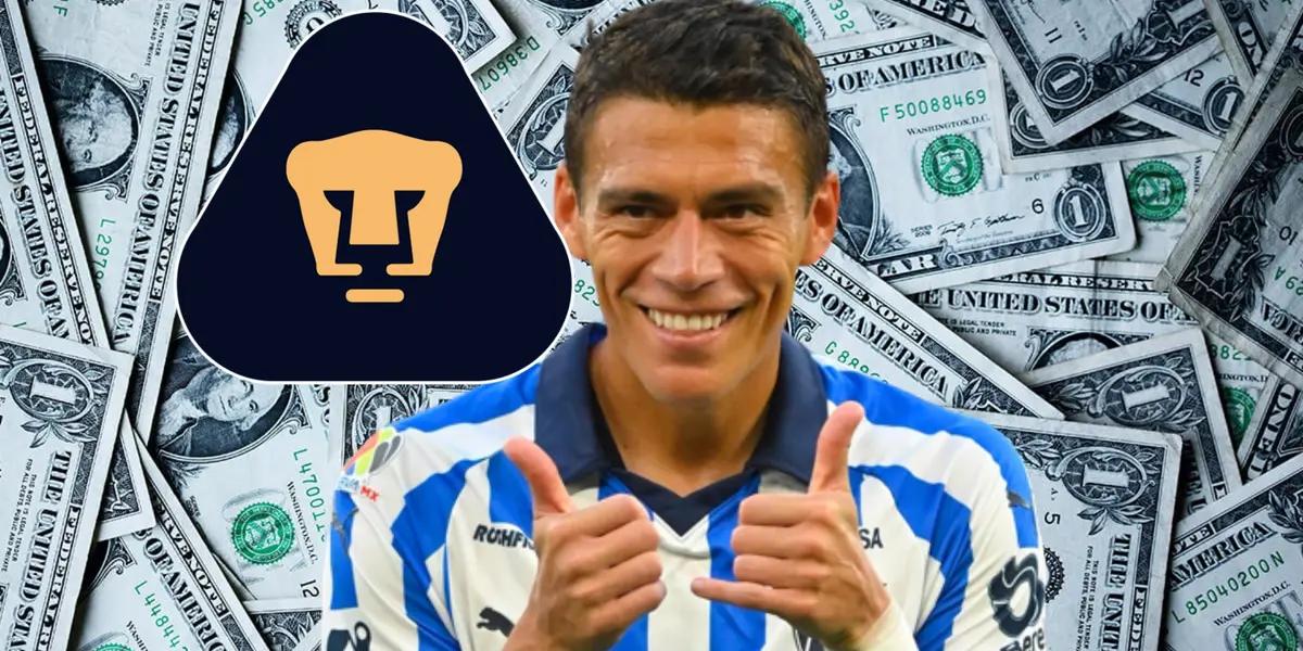 Héctor Moreno con Rayados