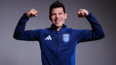 Hirving Lozano durante la presentación de San Diego FC