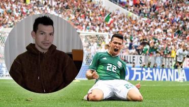 Hirving Lozano durante su gol ante Alemania (Fuente: ESPN)