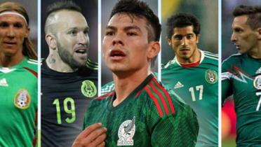 Hirving Lozano y varios jugadores naturalizados mexicanos (Fuente: Diario Marca)