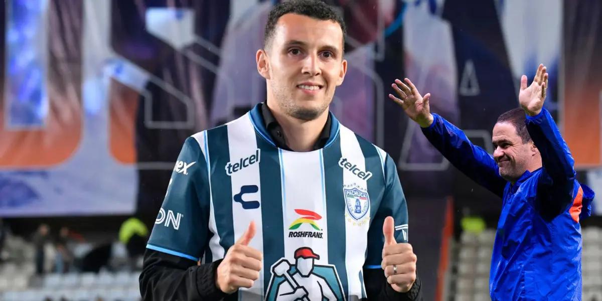 Idrissi durante su presentación en Pachuca (Fuente: IG de Pachuca)