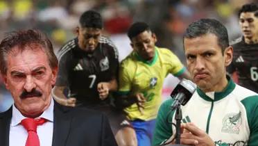 Jaime Lozano durante la conferencia de prensa previo al cotejo ante Brasil