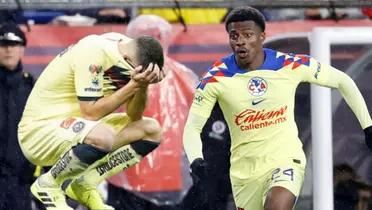 Javairo Dilrosun durante el cotejo de América ante Pachuca / Foto: Getty Images