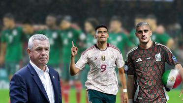 Javier Aguirre, Guillermo Martínez y Germán Berterame (Fuente: Mexsport)