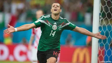 Javier Hernández con la camiseta de la Selección México. (Foto: TV Azteca)