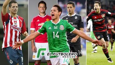 Javier Hernández y su paso por los diferentes equipos de fútbol (Foto: Mexsport) 