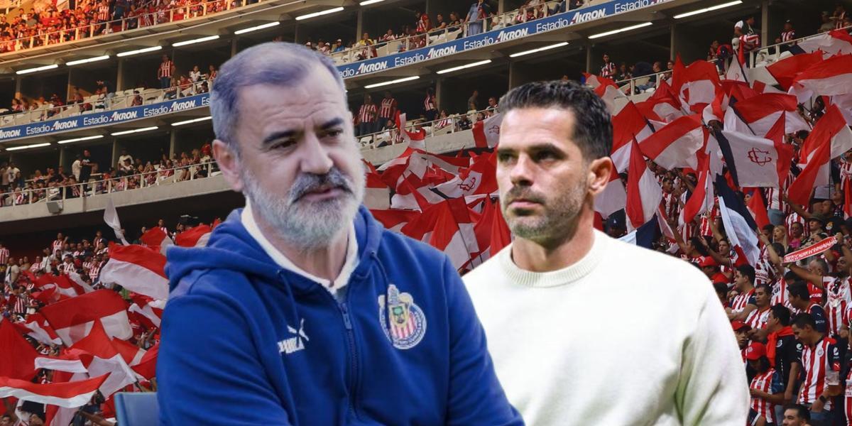 Juan Carlos Martínez y Fernando Gago / @Chivas