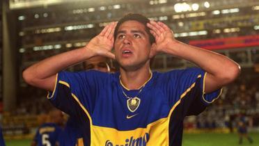 Juan Román Riquelme celebrando un gol (Foto: Primicias)