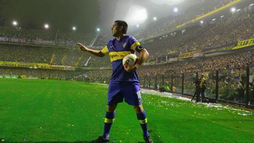 Juan Román Riquelme en el estadio (Foto: GK City).