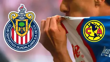 Jugador de Chivas besa el escudo del equipo