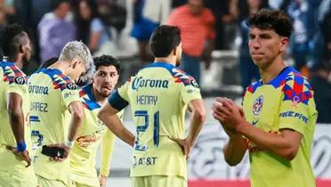 Jugdores del América tras la eliminación con Pachuca / Foto: Getty Images