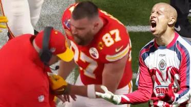 La bronca del Bofo con un DT de Chivas, como ravis Kelce en el Super Bowl