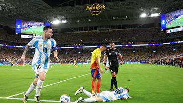 La impactante imagen del tobillo Messi mientras muchos lo critican por abandonar la final