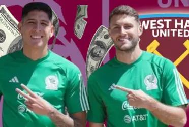 La millonada del West Ham para juntar a Santiago Giménez con Edson Álvarez en la Premier League