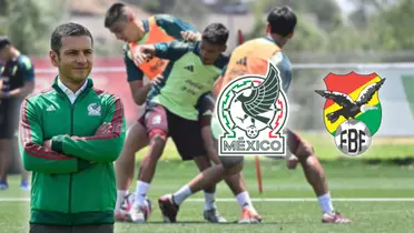 La Selección Mexicana durante su preparación en el CAR previo a la Copa América