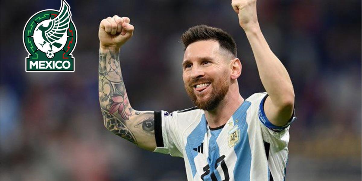 Lionel Messi festeja gol con Argentina (Fuente: Efe) 
