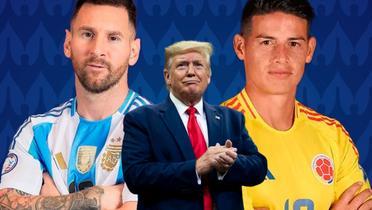 Lionel Messi y James Rodríguez, protagonistas de la final de la Copa América (Fuente: Telefé) 